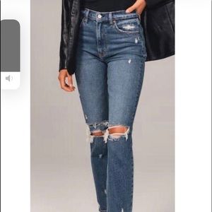 Abercrombie & fitch high rise mom jeans